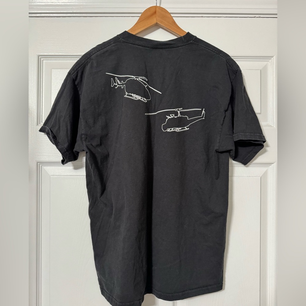 Vintage Military Aviation Helicopters T Shirt Large